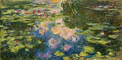 蛹池`Le Bassin aux nymphéas (1917~19) by Claude Monet