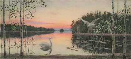 ;沉默illan ruskon auerman和`Halk illan ruskon auerman (1904 ~ 1906) by Torsten Wasastjerna