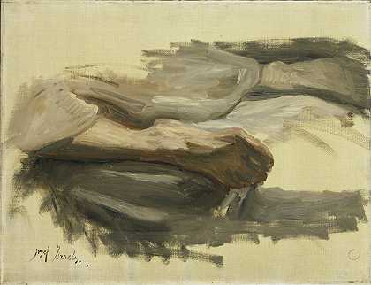 索尔他的腿`Sauls Legs (1899) by Jozef Israëls