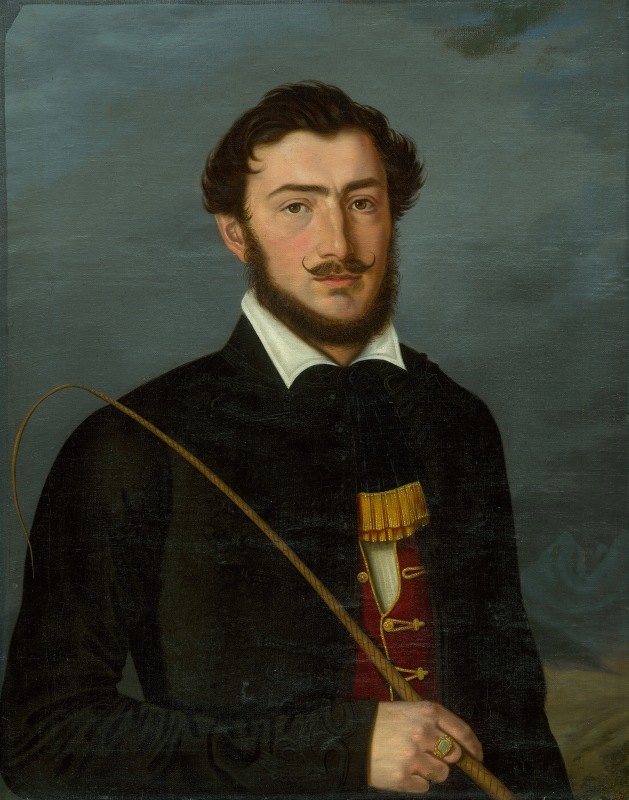 Dávid Pfannschmidt肖像（Thinschmidta）`Portrait of Dávid Pfannschmidt (Thinschmidta) (1842) by Jozef Czauczik
