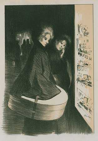 DES原始图纸主控形状显示`Dessin original pour les Maîtres de lAffiche (1898) by Théophile Alexandre Steinlen