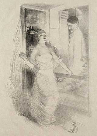 皮埃罗`Pierrot by Adolphe Léon Willette