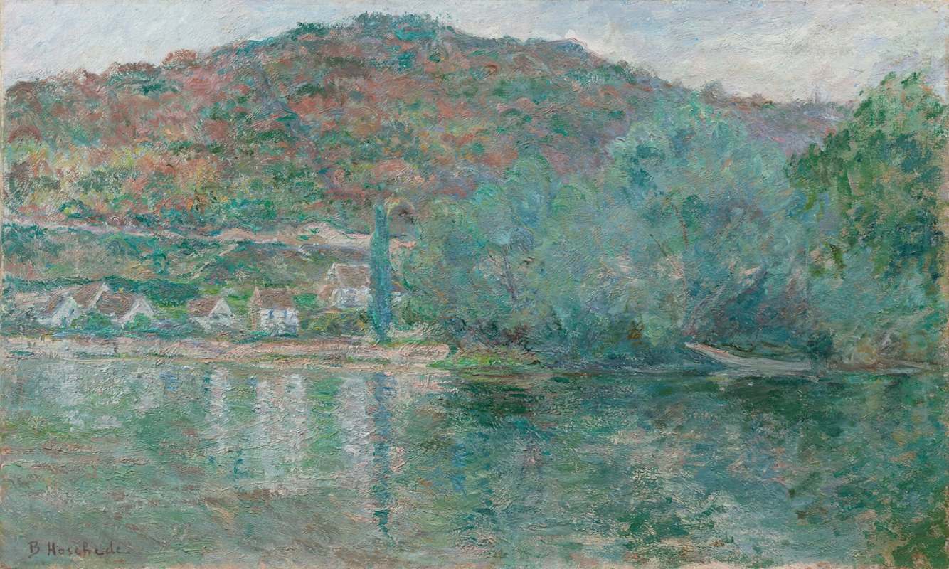 塞纳河到阿普莱特`La Seine à Eauplet (1906) by Blanche Hoschedé-Monet
