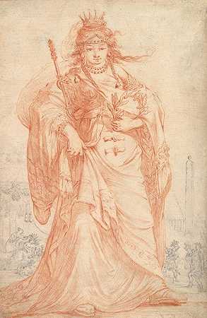 克利奥帕特拉`Cleopatra (1647) by Claude Vignon