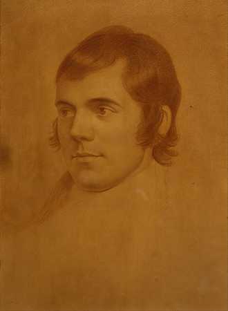 罗伯特·伯恩斯，1759-1796年。诗人`Robert Burns, 1759 – 1796. Poet (1796) by Archibald Skirving
