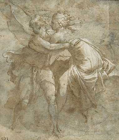 约瑟夫和波提乏妻子`Joseph and Potiphars Wife (ca. 1550) by Taddeo Zuccaro