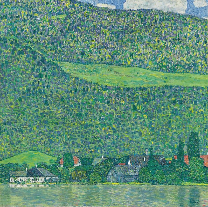 利茨贝格阿姆阿特西`Litzlberg am Attersee (1914 ~ 1915) by Gustav Klimt