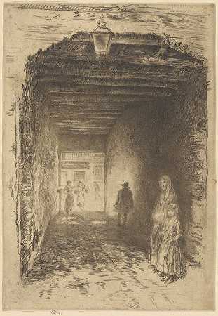 乞丐`The Beggars (ca. 1880) by James Abbott McNeill Whistler