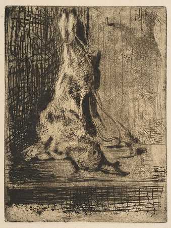兔子`The Rabbit (1866) by Édouard Manet