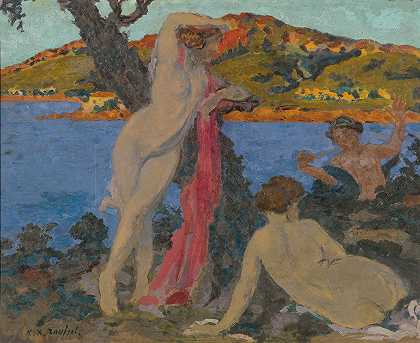 一个去地中海`Été En Mediterranée (1907) by Ker Xavier Roussel