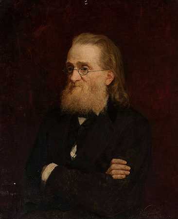 国民政府新闻部门负责人Józef Wagner的肖像`Portrait of Józef Wagner, head of the Press Department of the National Government (1876) by Pantaleon Szyndler