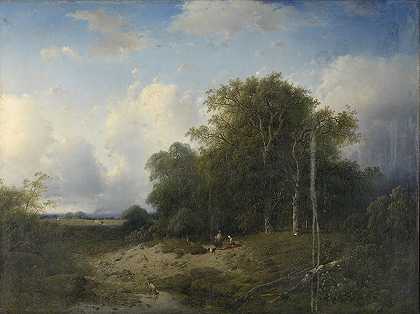 景观`Landscape (1840 ~ 1865) by Frederik Hendrik Hendriks