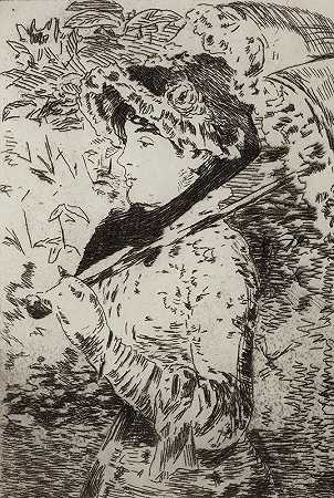 珍妮，春天`Jeanne, Le Printemps (1882) by Édouard Manet