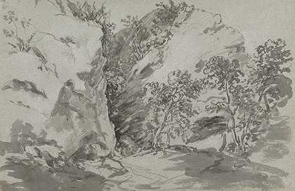哥特山谷`Valley of Gothe (1819) by George Howland Beaumont