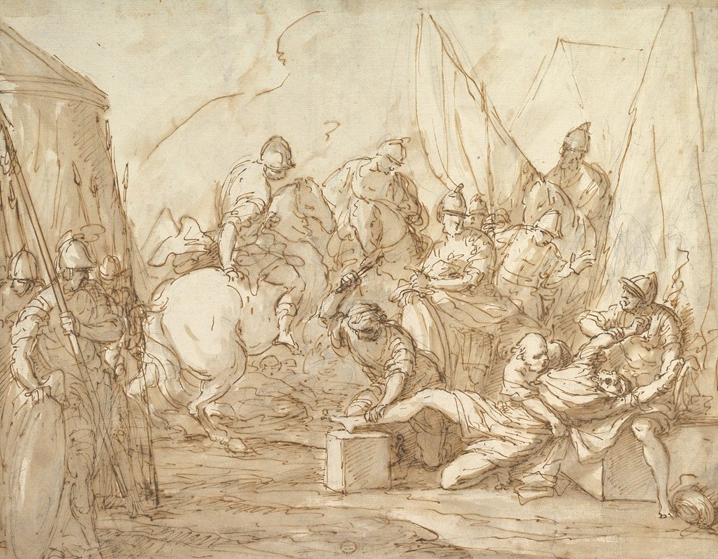 古史上的一幕`Scene from Ancient History (1785–1807) by Giuseppe Piattoli