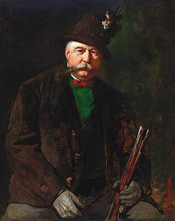 尼古拉斯·托尔克·德森德罗伯爵画像`Porträt Nikolaus Graf Torök de Szendrö by Gustav Wertheimer