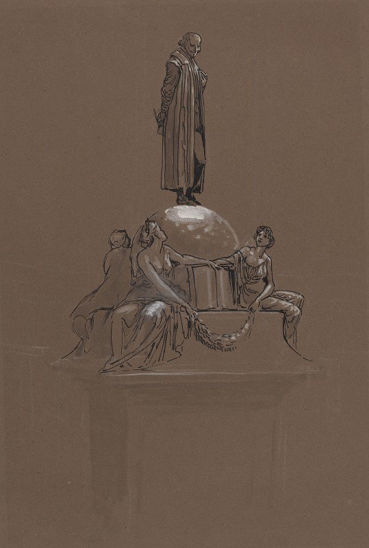 莎士比亚纪念馆的设计`Design for a Shakespeare Memorial by Walter Crane