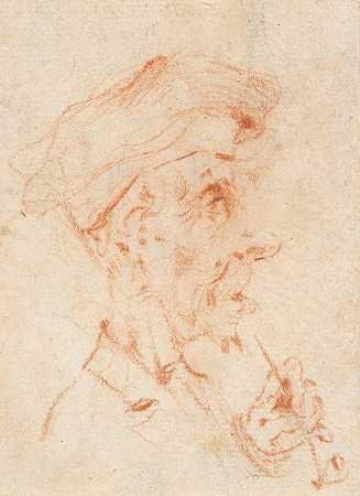头像`Head of a Man in Profile (18th century) by Pier Leone Ghezzi