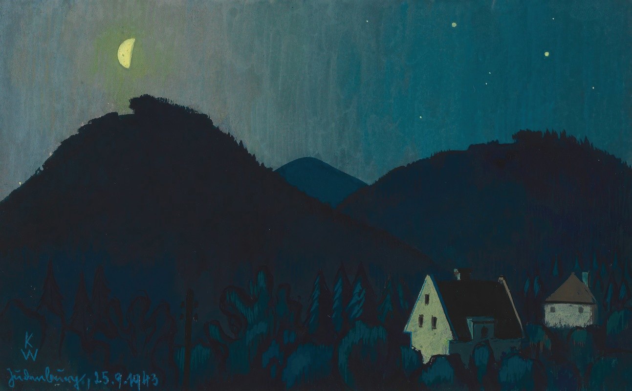 景观二`Landschaft II (1943) by Karl Wiener