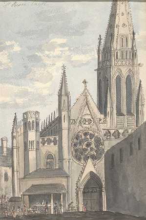 卡昂圣皮埃尔`Saint~Pierre, Caen (1824 to 1832) by Anne Rushout