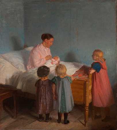 小弟弟`Little Brother (1905) by Anna Ancher