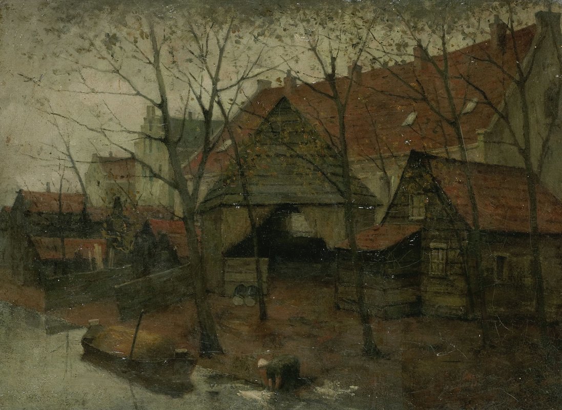 阿姆斯特丹附近的文肯布乌特`The Vinkenbuurt near Amsterdam (1885 ~ 1900) by Eduard Karsen