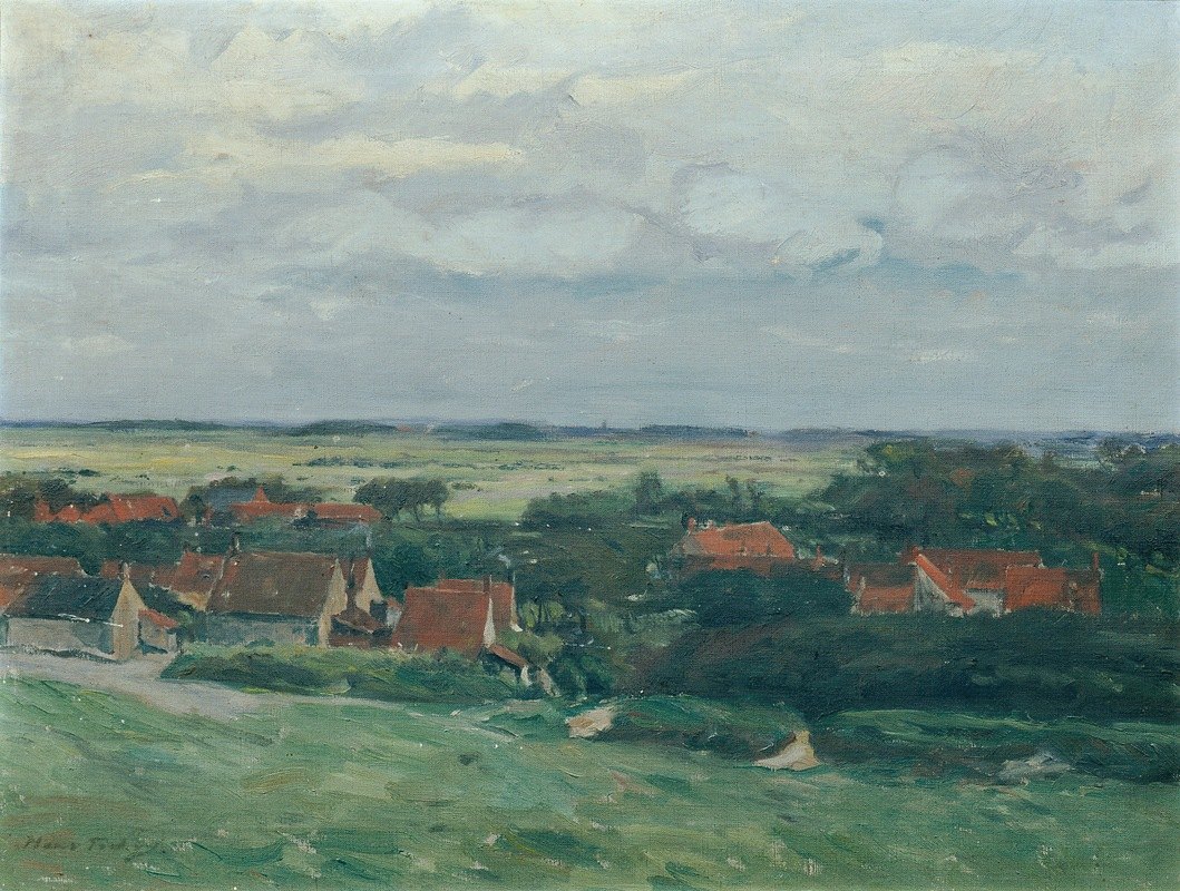 荷兰风景`Holländische Landschaft (1910) by Hans Tichy