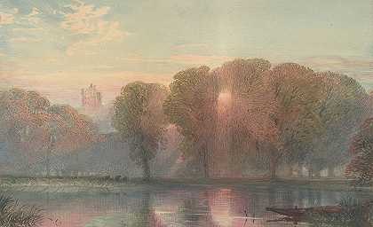 达切特的温莎`Windsor from Datchet (1870–78) by William Collingwood Smith
