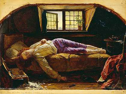 查特顿之死`The Death of Chatterton by Henry Wallis