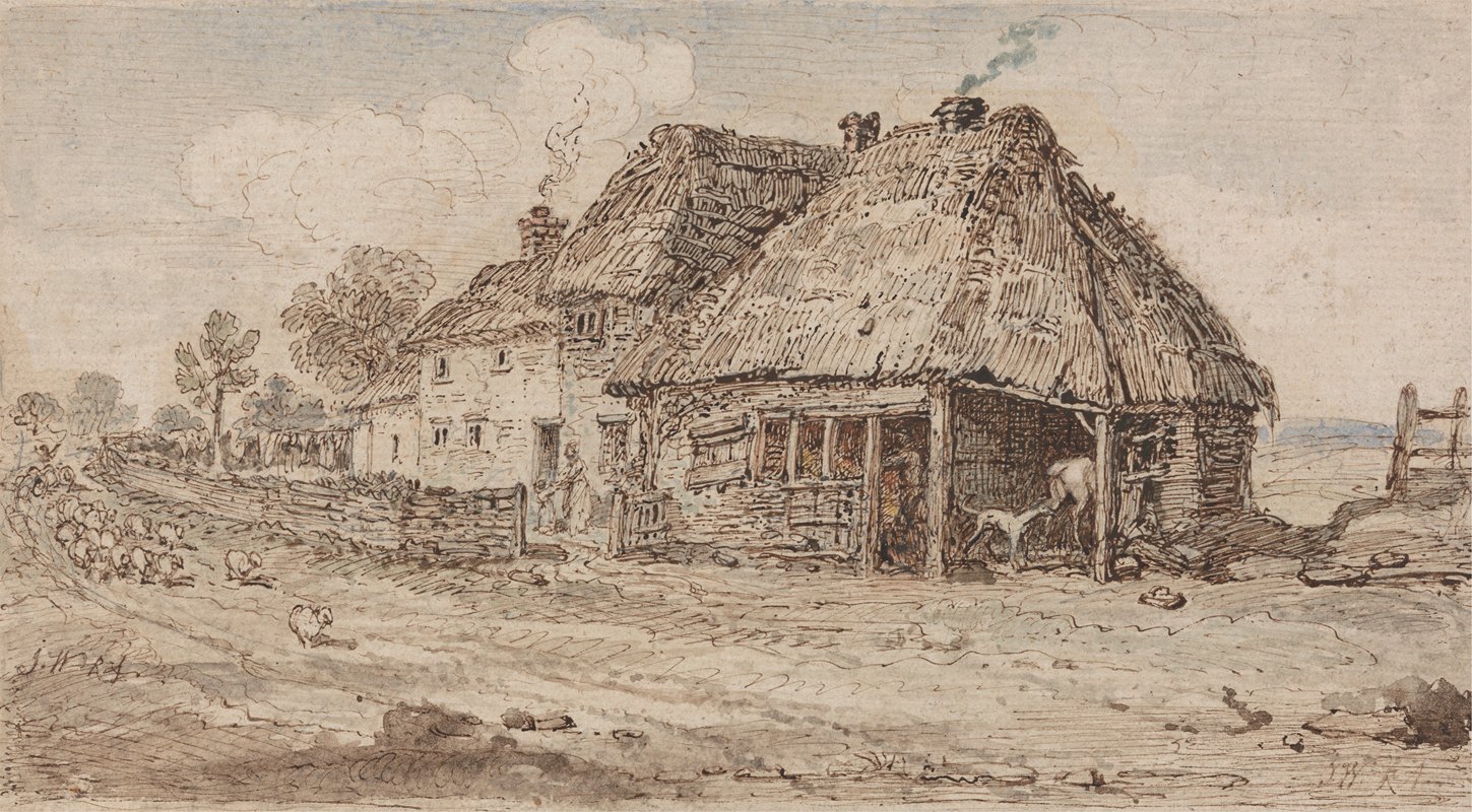 农舍和农场建筑`Cottage and Farm Buildings by James Ward