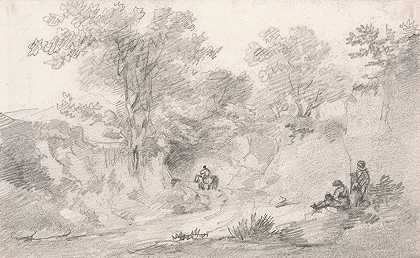 巴克兰巷`Buckland Lane (1802) by George Howland Beaumont