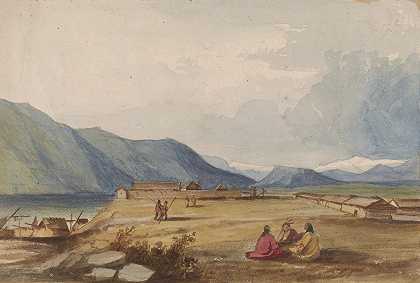四季堡`Fort Okinakane (1854) by John Mix Stanley