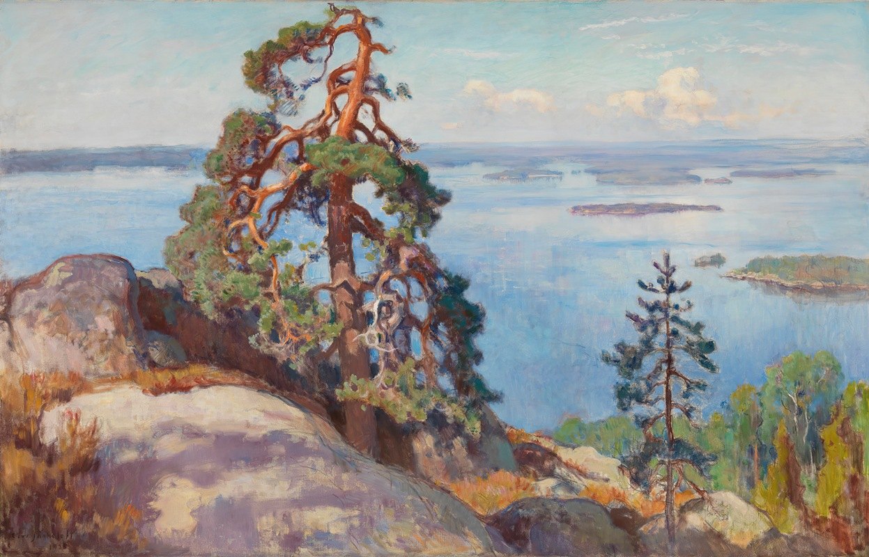科利风景`Landscape from Koli (1928) by Eero Järnefelt