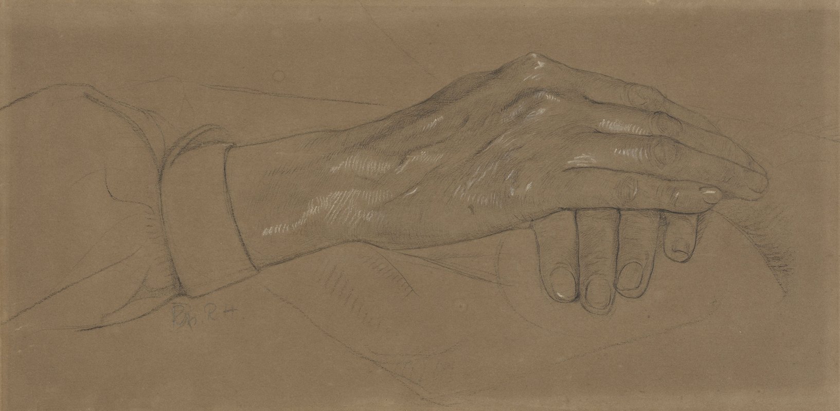 双手合十`Gevouwen handen (1878 ~ 1938) by Richard Nicolaüs Roland Holst