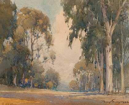 桉树`Eucalyptus (1922) by Percy Gray