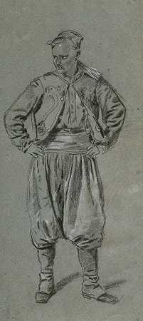 佐瓦夫`Zouave (1864) by Winslow Homer