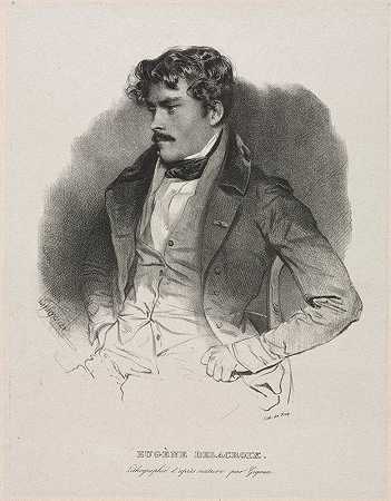 尤金·德拉克罗瓦`Eugène Delacroix by Jean Francois Gigoux