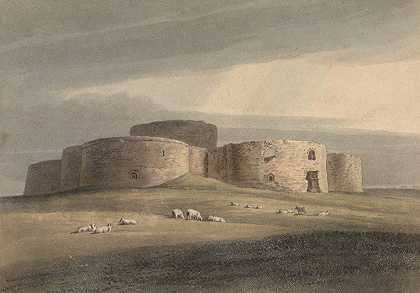 温切尔海城堡`Winchelsea Castle by Henry Morton