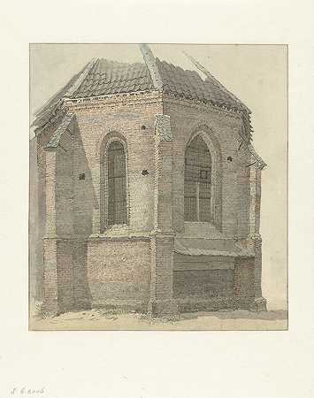 瓦森老教堂`Oude kerk van Vaassen (1794 ~ 1863) by Gerrit Hulseboom