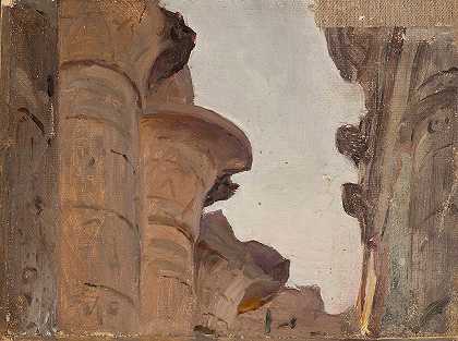 圣殿之都。从埃及之旅`Temple capital. From the journey to Egypt (1903) by Jan Ciągliński