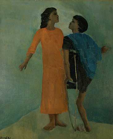 会议`The Meeting (1928) by Christian Bérard