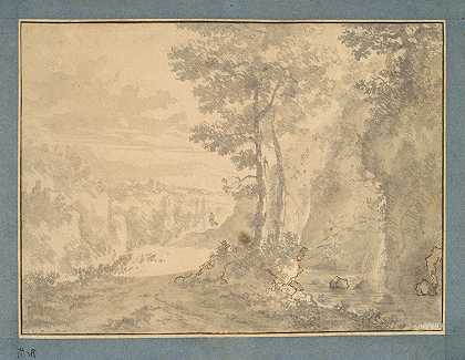 林地景观`Woodland Scene by Willem de Heusch