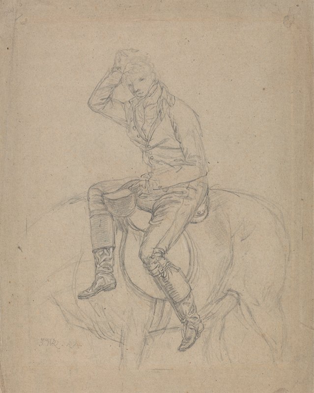 查尔斯·布朗特爵士对野猪之死表示愤怒`Sir Charles Blunt at the Death of the Boar by James Ward