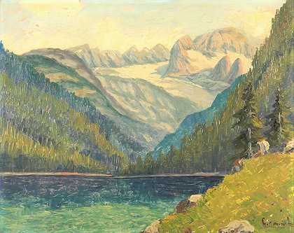 贝格湖`Bergsee by Alois Hernick
