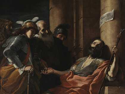 贝里萨留斯接受施舍`Belisarius Receiving Alms (1660 ~ 1665) by Mattia Preti