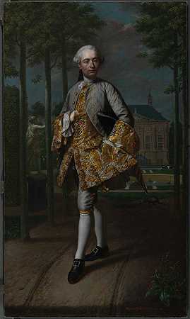 杰拉德·科内利斯·范里贝克肖像`Portrait of Gerard Cornelis van Riebeeck (c. 1755) by Mattheus Verheyden