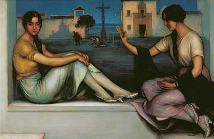 算命`The Fortune~telling (1920) by Julio Romero De Torres