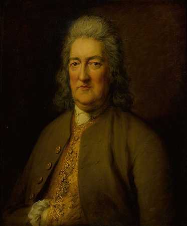 外科医生大卫·米德尔顿的肖像（1703-1785）`Portrait of Surgeon~General David Middleton (1703~1785) by Thomas Gainsborough