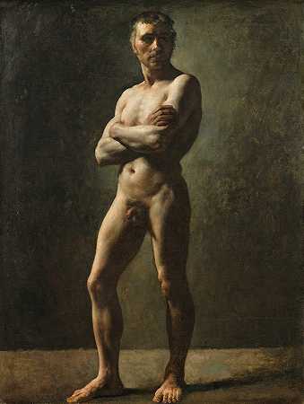 男人s学院，双臂交叉`Mans Academy, Crossed Arms by Théodore Géricault