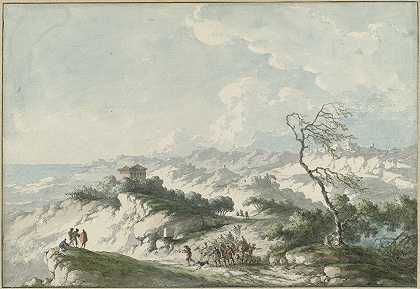 阿格里根托乡村第二景`Second View of the Agrigento Countryside (1778) by Claude-Louis Châtelet